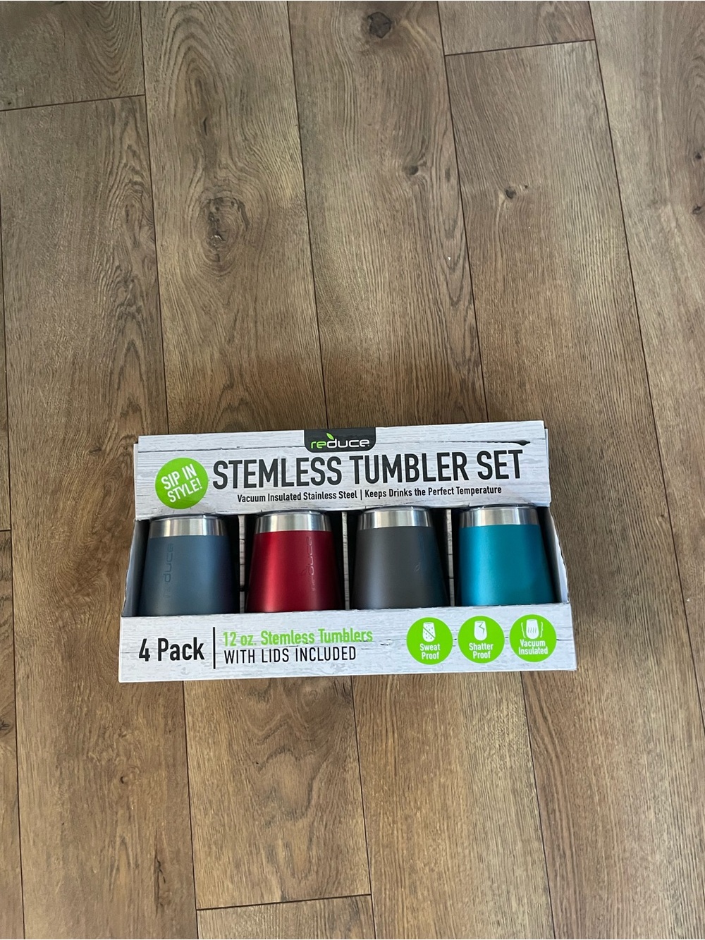 Reduce Stainless Steel 12 oz Tumbler, 4-pack